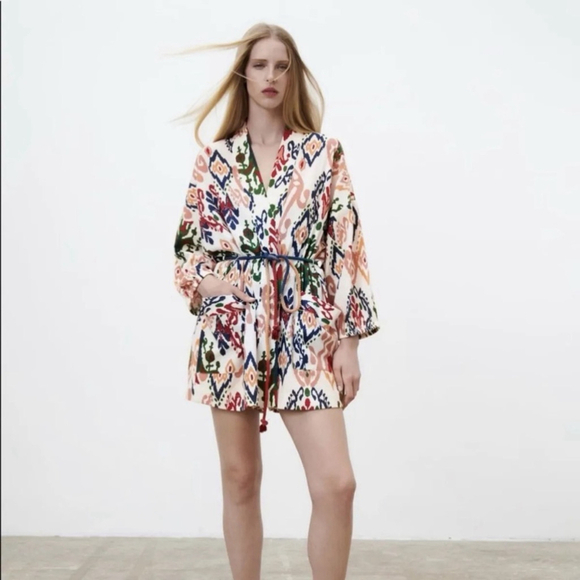 Zara Other - Zara Multicolour Tribal Print Minoi Kimono Size Small